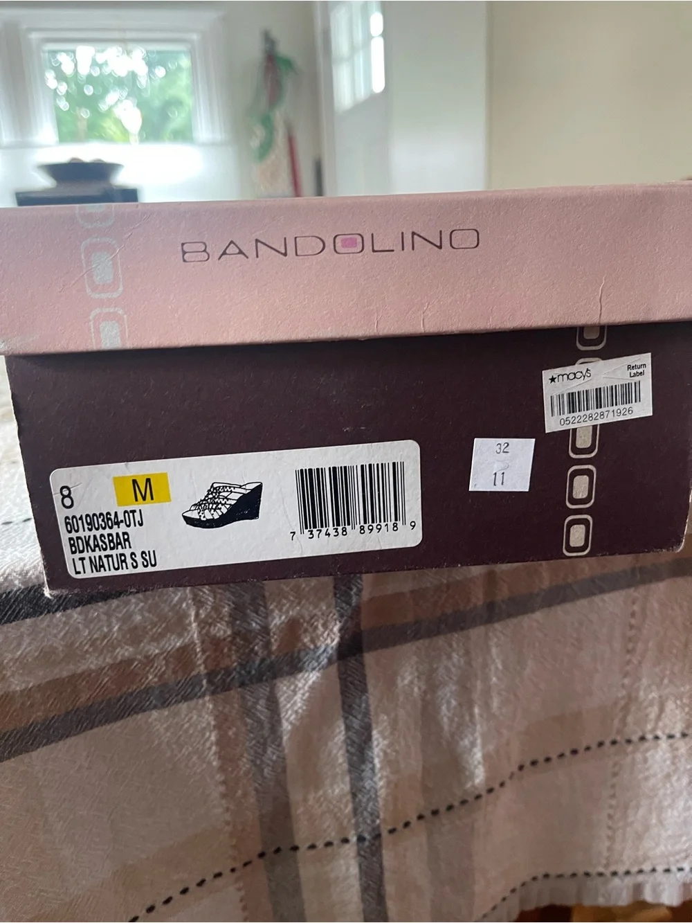 Bandolino Studded Brown Suede Wedge Sandals